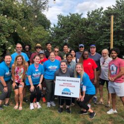 A photo of the BMRA team at the Willing Warriors event where BMRA is a Warrior Family Sponsor. The photo includes many folks from CEO Gray Coyner to former employees.
